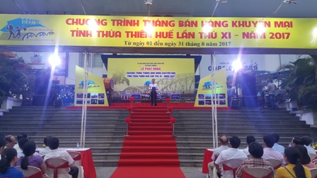 Ông Lê Thanh Tú - Giám đốc Công ty TNHH MTV Coopmart Huế phát biểu hưởng ứng chương trình