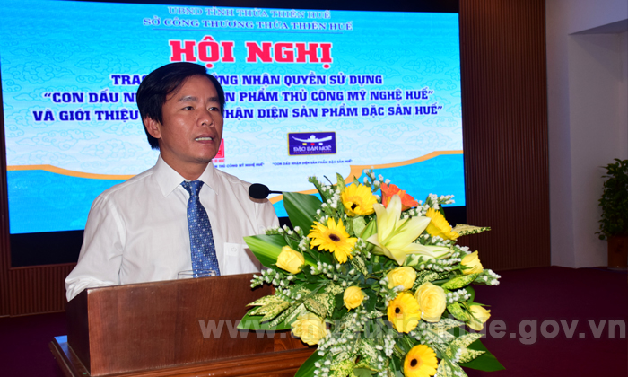 Ông Nguyễn Văn Phương - Phó Chủ tịch UBND tỉnh phát biểu tại Hội nghị